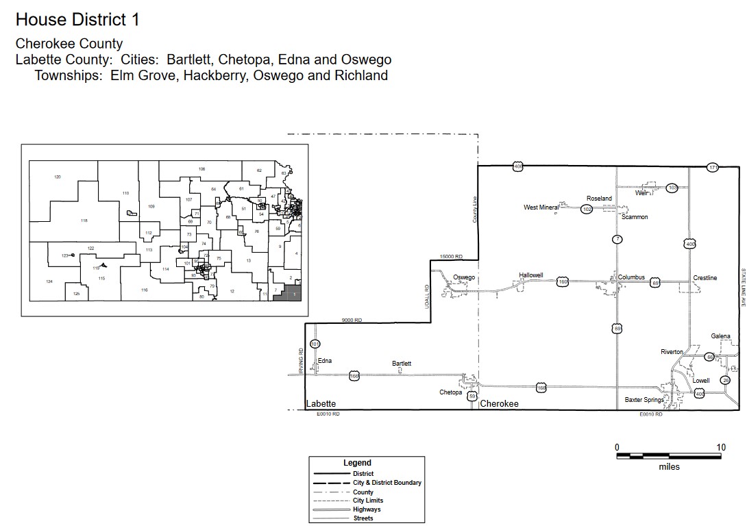 Kansas State Representative District 1